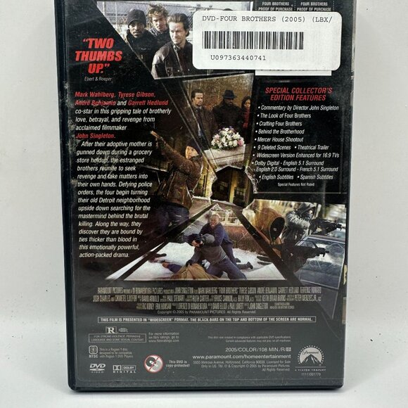 Four Brothers (2005) DVD Widescreen Collector's Edition - Picture 2 of 3